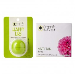 Anti Tan Face Scrub and Green Apple Lip Balm