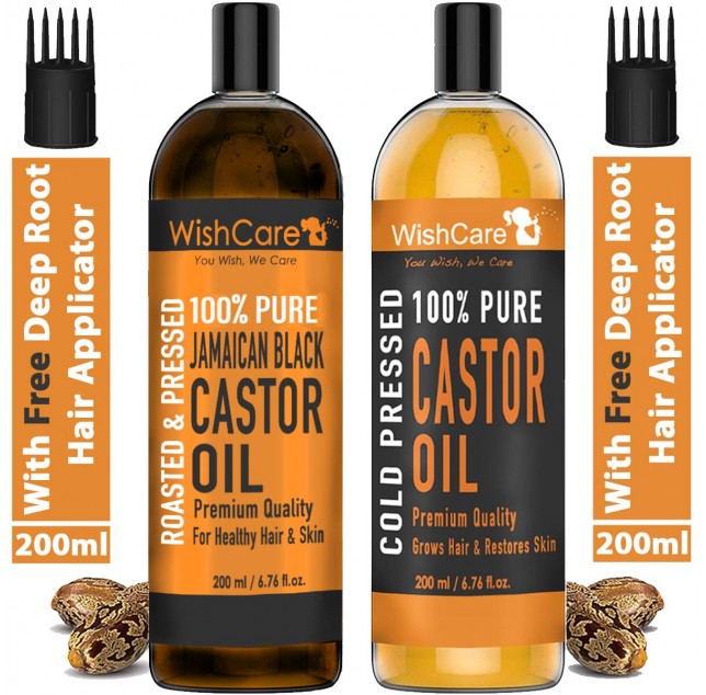 Pressed Castor Oil and Jamaican Black Castor Oil