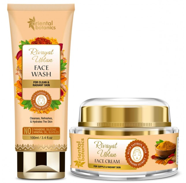 Rivayat Ubtan Face Wash 100ml + Face Cream 50g